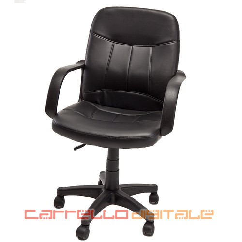 Poltrona ufficio eco pelle - poltrona,