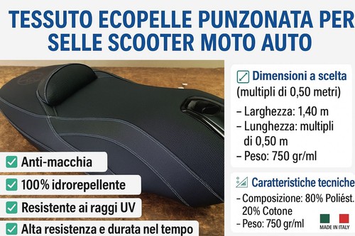 Ecopelle sella scooter moto - sella,